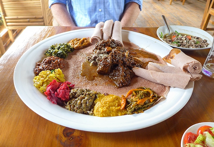 Veggie Platter, Habesha, Kigali