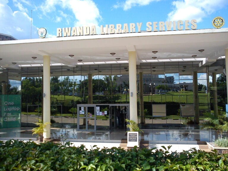 Photo of Rwanda Library Services. It's a beautiful blue skies with a few clouds kind of day_Living_in_kigali